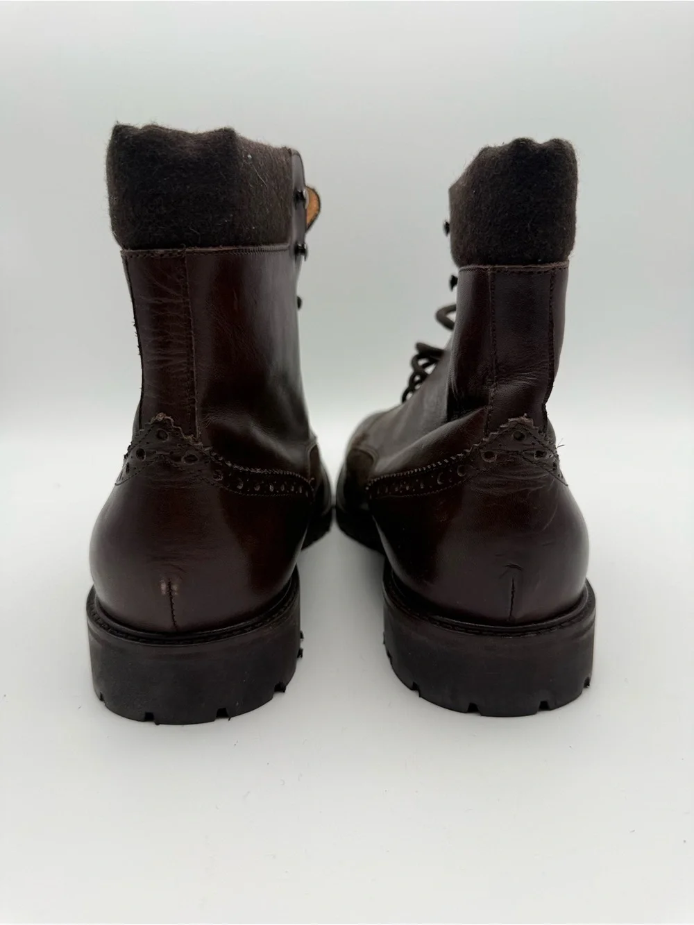 BRAND NEW Mercanti Firentini Made In Italy Suede/Leather Boots Brown Men’s Sz 9